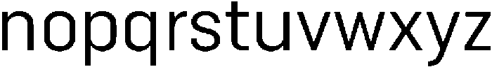 Bloka-Regular otf (400) Font LOWERCASE