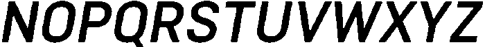 Bloka Semi Bold Italic otf (600) Font UPPERCASE