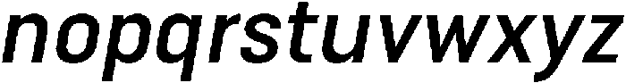 Bloka Semi Bold Italic otf (600) Font LOWERCASE