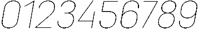 Bloka Thin Italic otf (100) Font OTHER CHARS