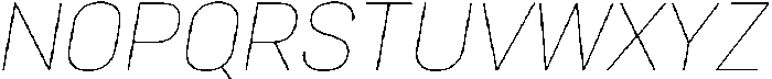 Bloka Thin Italic otf (100) Font UPPERCASE