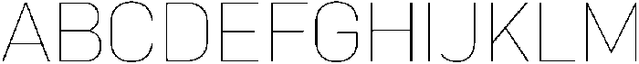 Bloka Thin otf (100) Font UPPERCASE