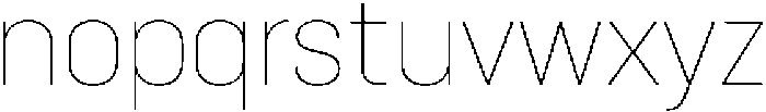 Bloka Variable Thin ttf (100) Font LOWERCASE