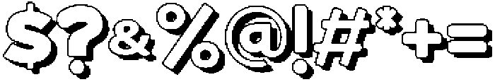Bloksy Four otf (400) Font OTHER CHARS