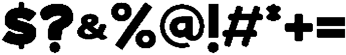 Bloksy One otf (400) Font OTHER CHARS
