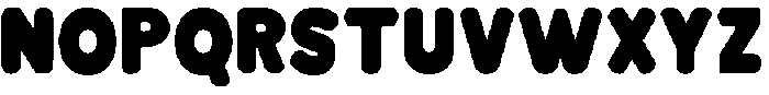 Bloksy One otf (400) Font UPPERCASE