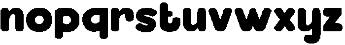 Bloksy One otf (400) Font LOWERCASE