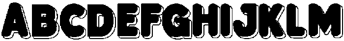 Bloksy Three otf (400) Font UPPERCASE