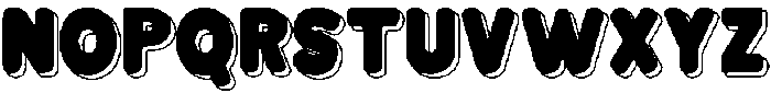 Bloksy Three otf (400) Font UPPERCASE