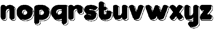 Bloksy Three otf (400) Font LOWERCASE