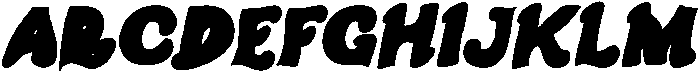 Blomby Reg Slant otf (400) Font UPPERCASE