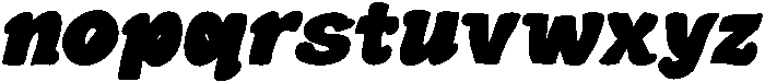 Blomby Reg Slant otf (400) Font LOWERCASE
