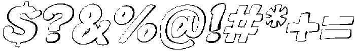 Blomby Slant otf (400) Font OTHER CHARS