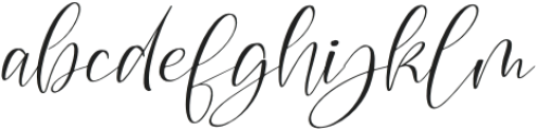 Bloming Fantasy Italic otf (400) Font LOWERCASE