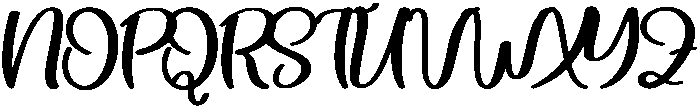 Blonde Aunty Regular otf (400) Font UPPERCASE