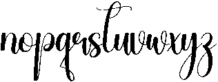 Blonde Regular otf (400) Font LOWERCASE