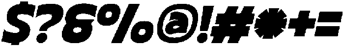 Blonkra Italic otf (400) Font OTHER CHARS