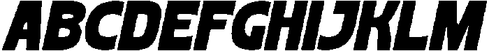 Blonkra Italic otf (400) Font UPPERCASE