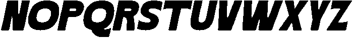 Blonkra Italic otf (400) Font UPPERCASE
