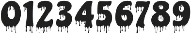 Blood Drip Regular otf (400) Font OTHER CHARS