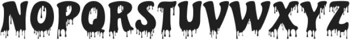 Blood Drip Regular otf (400) Font UPPERCASE