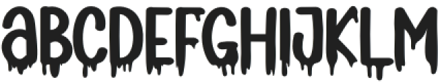 Blood Dripping Regular otf (400) Font UPPERCASE