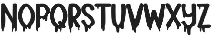 Blood Dripping Regular otf (400) Font LOWERCASE