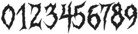 Blood Heaven Regular otf (400) Font OTHER CHARS