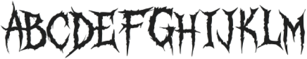 Blood Heaven Regular otf (400) Font UPPERCASE