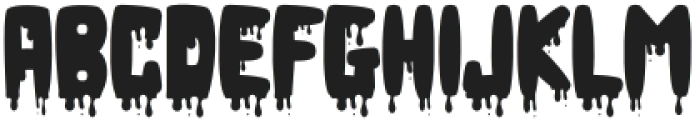 Blood Regular otf (400) Font UPPERCASE