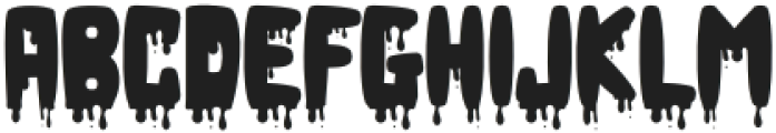 Blood Regular otf (400) Font LOWERCASE