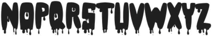 Blood Regular otf (400) Font LOWERCASE