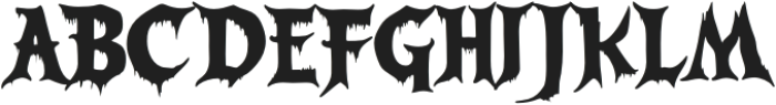 Blood Ritual otf (400) Font UPPERCASE