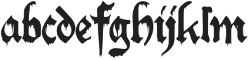 Blood Ritual otf (400) Font LOWERCASE