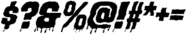 Blood Thirsty 667 Regular otf (400) Font OTHER CHARS