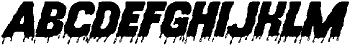Blood Thirsty 667 Regular otf (400) Font UPPERCASE