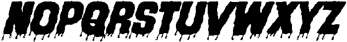 Blood Thirsty 667 Regular otf (400) Font UPPERCASE