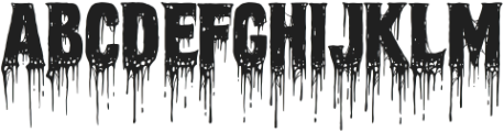 Blood Victim otf (400) Font UPPERCASE