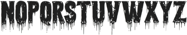 Blood Victim otf (400) Font LOWERCASE