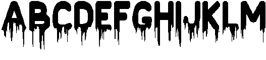 Bloodlust Regular otf (400) Font UPPERCASE