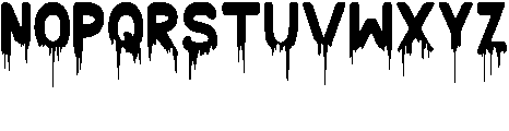 Bloodlust Regular otf (400) Font UPPERCASE