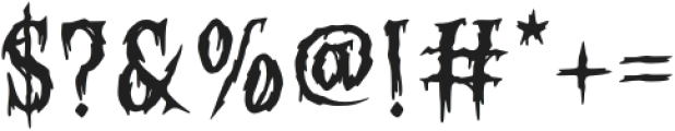 Bloody Corpse otf (400) Font OTHER CHARS