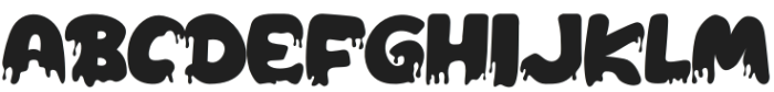 Bloody Goshat Regular otf (400) Font UPPERCASE
