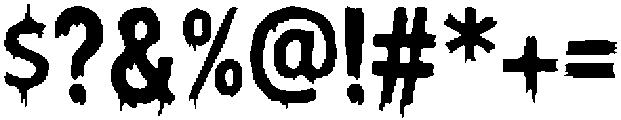 Bloody Marker Regular otf (400) Font OTHER CHARS