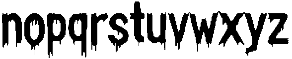 Bloody Marker Regular otf (400) Font LOWERCASE