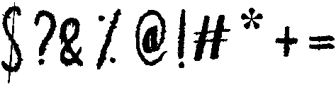 Bloody otf (400) Font OTHER CHARS