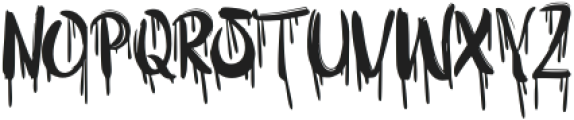 BloodyShout-Regular otf (400) Font UPPERCASE