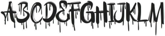 BloodyShout-Regular otf (400) Font LOWERCASE