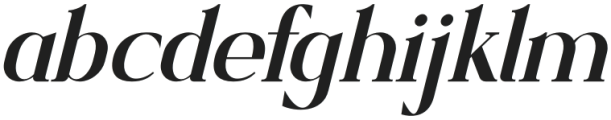 Bloofiqt Italic otf (400) Font LOWERCASE