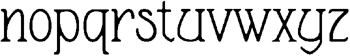 Bloom Regular otf (400) Font LOWERCASE